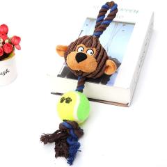 durable stuffed dog plush toys with tennis ball
