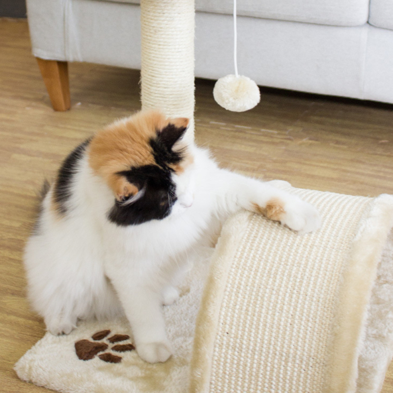 Manufacturer Wholesale Beige Sisal Small Scratcher Cat