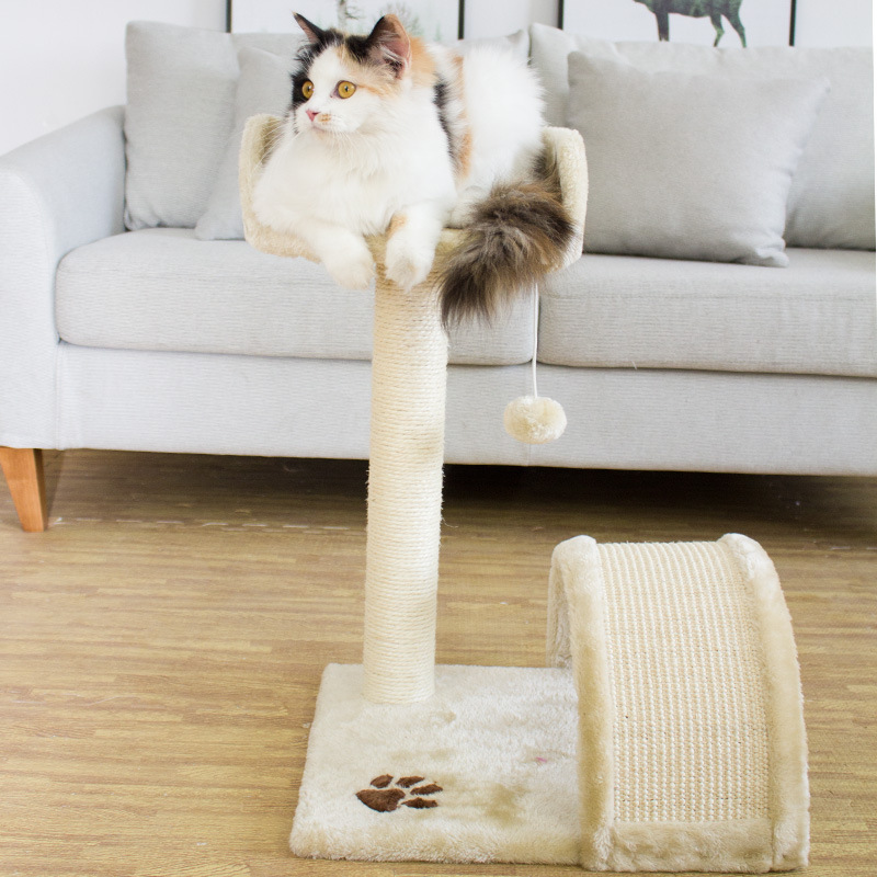 Manufacturer Wholesale Beige Sisal Small Scratcher Cat