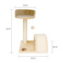 Manufacturer Wholesale Beige Sisal Small Scratcher Cat
