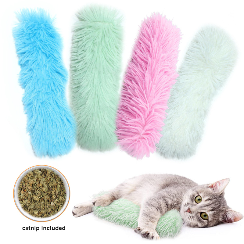 Manufacturer wholesale soft catnip included cat pillow plush toys