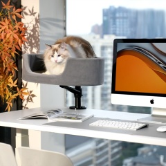 Wholesale Warm and Safe Office Cat Bed Solid Pattern Removable Washable Winter Kitten Bed