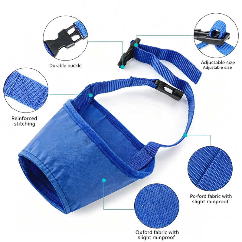 Wholesale Oxford Cloth Adjustable Dog Muzzle