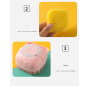 Manufacturer Wholesale square love Grooming Tool Cat Dog Pet Bath Brush