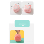 Manufacturer Wholesale square love Grooming Tool Cat Dog Pet Bath Brush