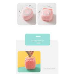 Manufacturer Wholesale square love Grooming Tool Cat Dog Pet Bath Brush