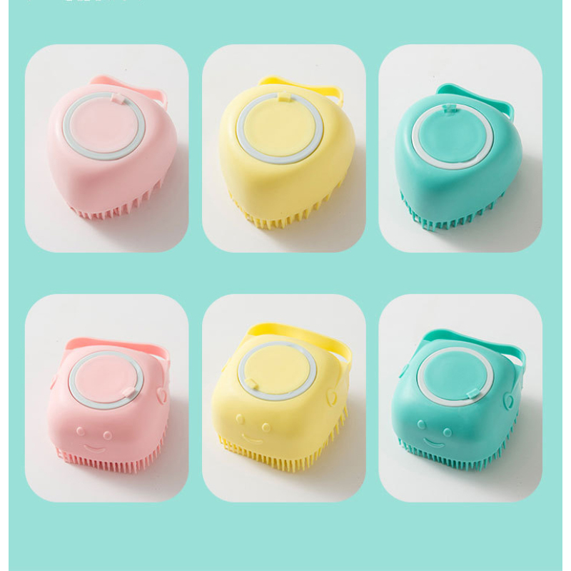 Manufacturer Wholesale square love Grooming Tool Cat Dog Pet Bath Brush