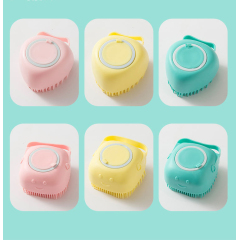 Manufacturer Wholesale square love Grooming Tool Cat Dog Pet Bath Brush