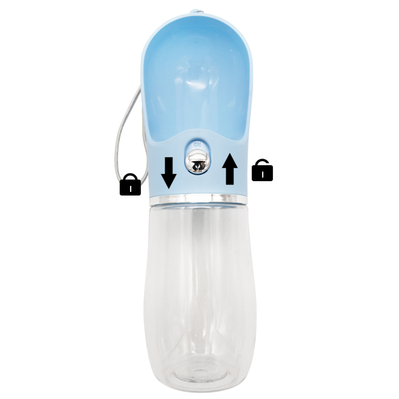 Manufacturer wholesale outdoor portable dog water bottle pink blue white