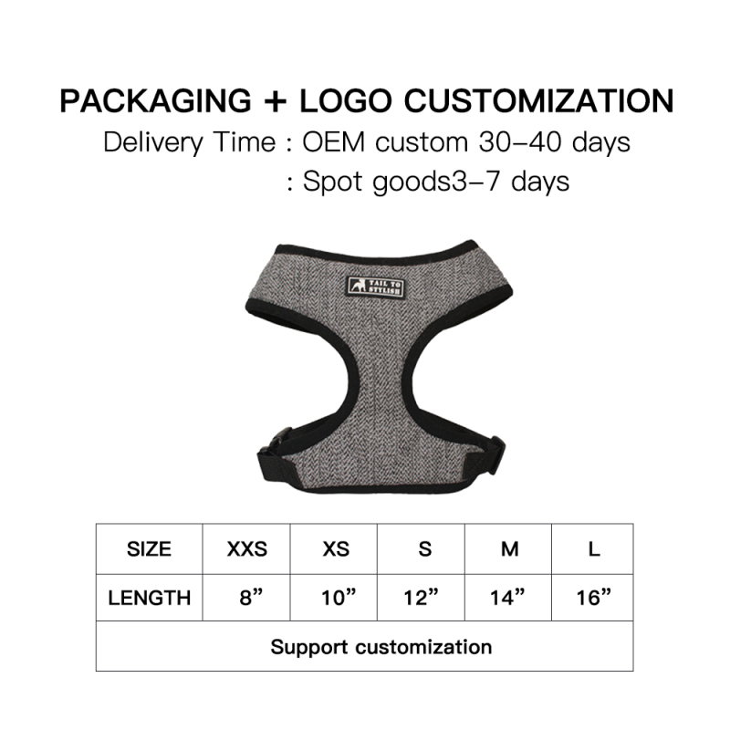 Manufacturer wholesale custom logo dog harness no pull
