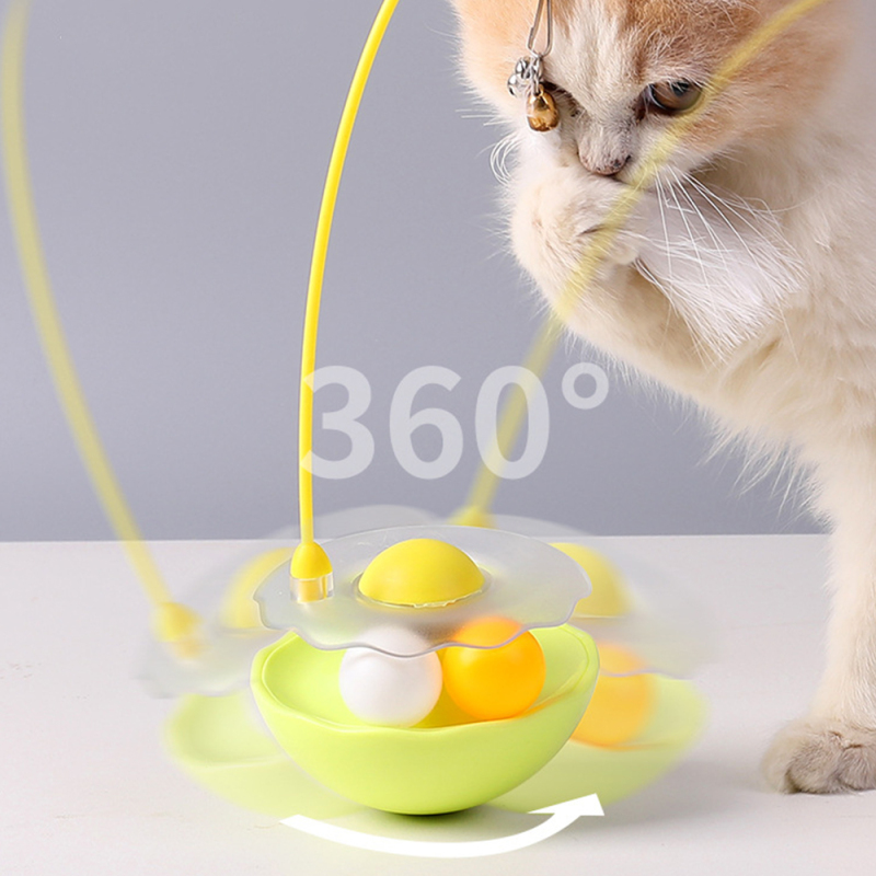 Wholesale Feather Interactive Pet Supplier Cat Tumbler Toy
