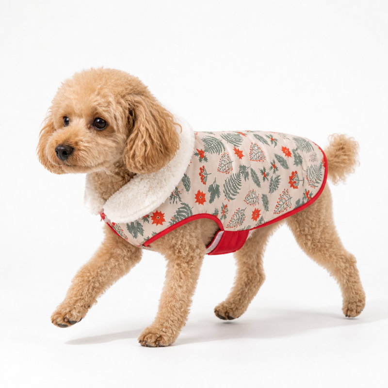 Wholesale Customized Double Sided Coat Dog Pet Clothes Christmas