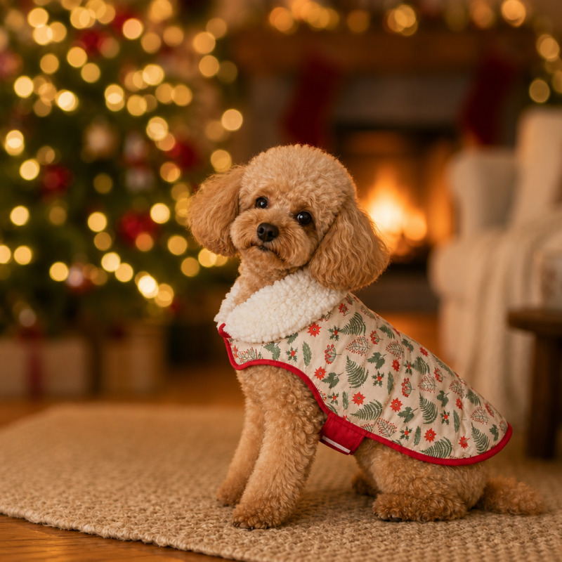 Wholesale Customized Double Sided Coat Dog Pet Clothes Christmas
