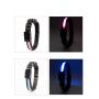 Manufacturer wholesale multi-colors energy saving environmental nylon led pet dog collar usb solar charging