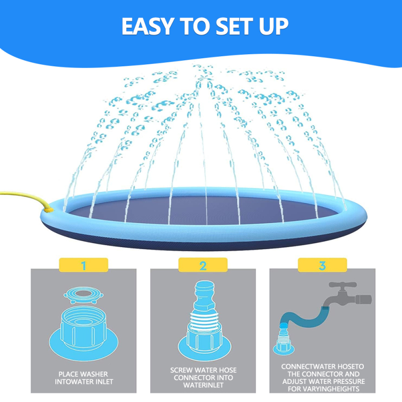 Manufacturer wholesale summer round cool dog water spray pad
