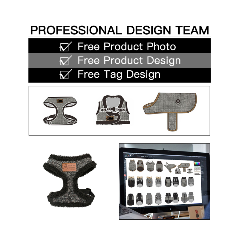 Manufacturer wholesale custom logo plush dog harness vest