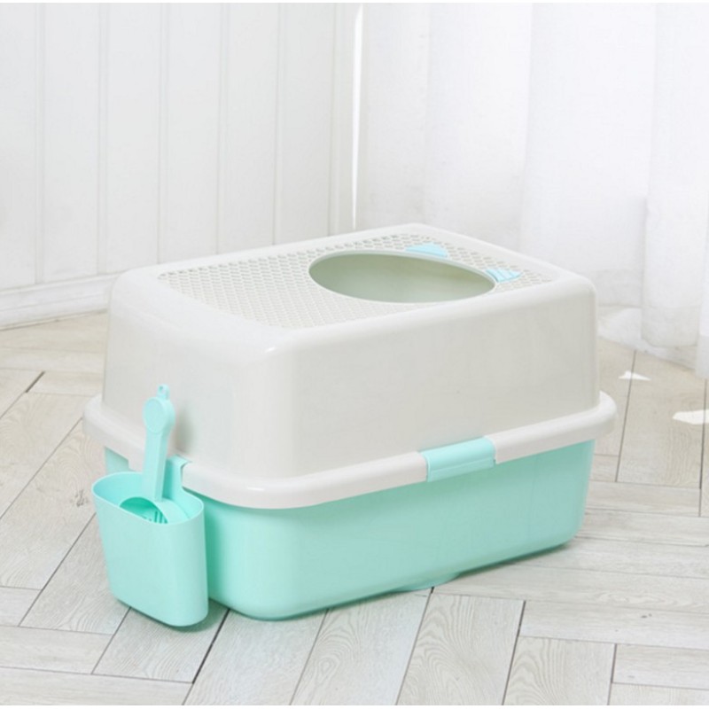 Wholesale manufacturer custom logo automatically easy clean pp material plastic scoop included cat litter box