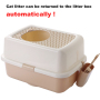 Wholesale manufacturer custom logo automatically easy clean pp material plastic scoop included cat litter box