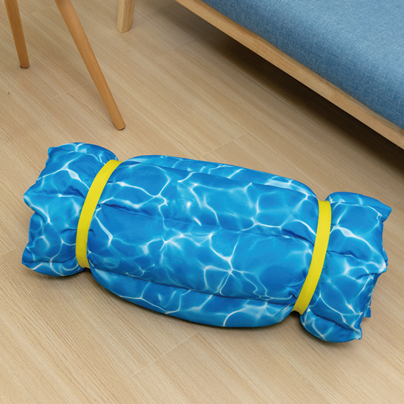 Manufacturer wholesale summer new design blue oxford dog mat foldable