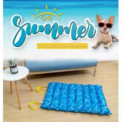 Manufacturer wholesale summer new design blue oxford dog mat foldable
