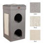 wholesale manufacturer functional foldable cat bed house with scratch