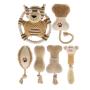 Manufacturer wholesale OEM custom logo plush rope cute bite resistance toys set for dog funny play
