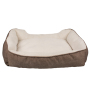 Wholesale OEM available custom logo promotional grey foldable luxury sofa large  pet dog bed