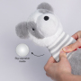 Manufacturer Wholesale Custom Logo Squeaky Plush Rope Dog Pet Chew Toys