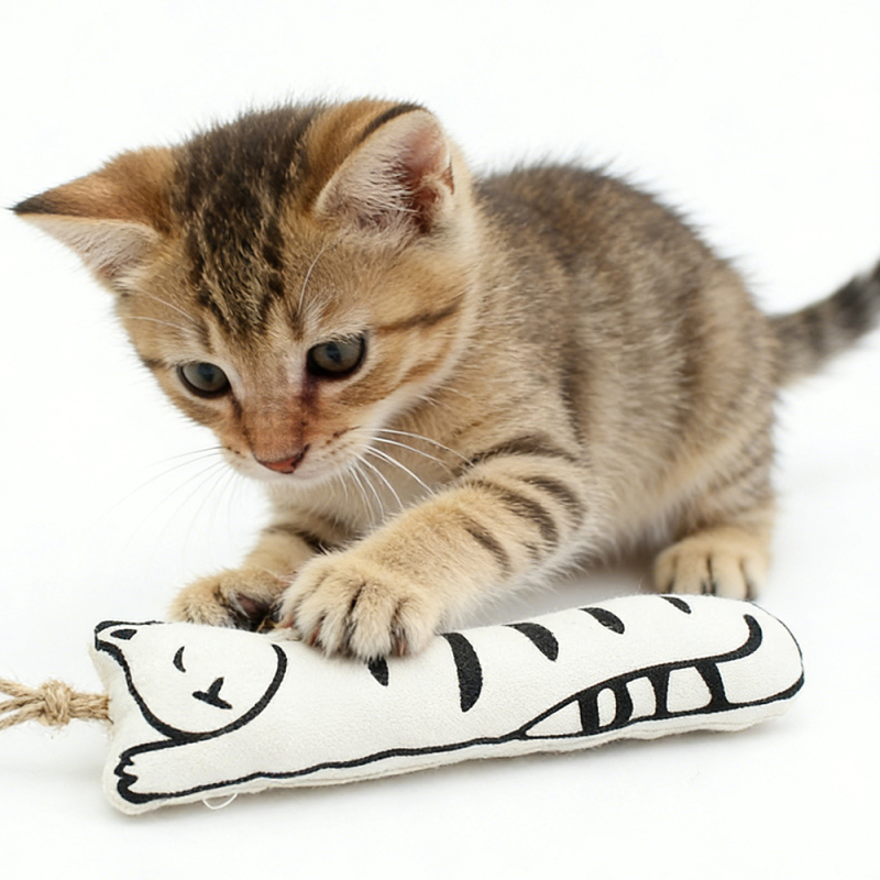 Wholesale Custom Logo Chew Catnip Fish Cat Toy