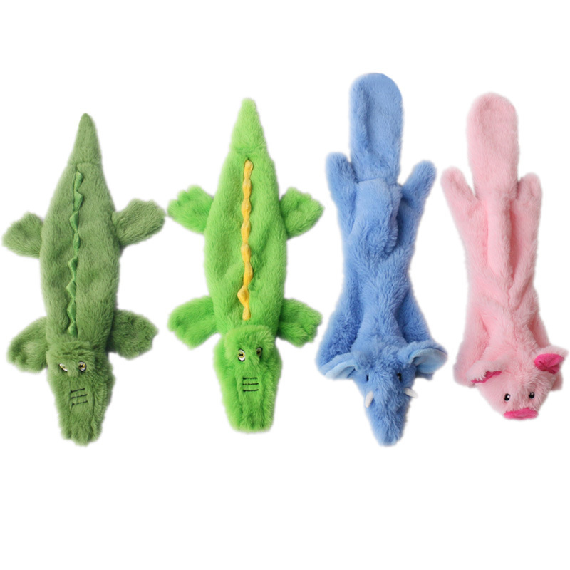 Manufacturer wholesale crocodile pig elephant dog squeaky plush toys