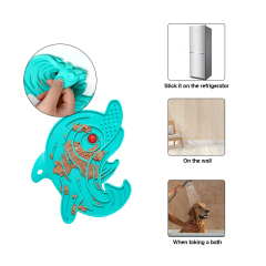 Manufacturer wholesale silicone slow feeder pad dog lick mat fish dolphin design