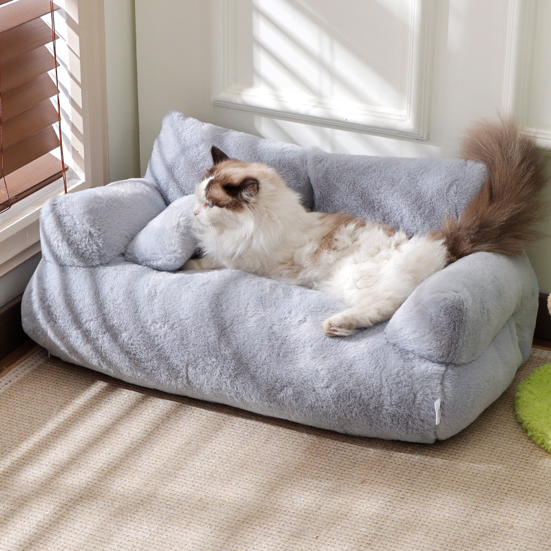 Wholesale Manufacturer Custom Logo Detachable Anti Slip Plush Large Cat Dog Sofa