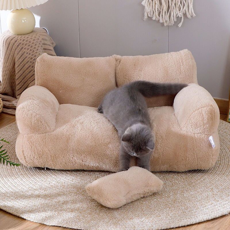 Wholesale Manufacturer Custom Logo Detachable Anti Slip Plush Large Cat Dog Sofa