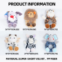 Wholesale Custom Logo Chew Squeaky Dog Plush Toys