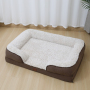 Manufacturer wholesale custom logo luxury washable dog large bed egg foam