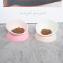 Manufacturer wholesale decent quality Non-slip portable detachable silicone adjustable angle pet dog bowl