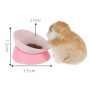 Manufacturer wholesale decent quality Non-slip portable detachable silicone adjustable angle pet dog bowl