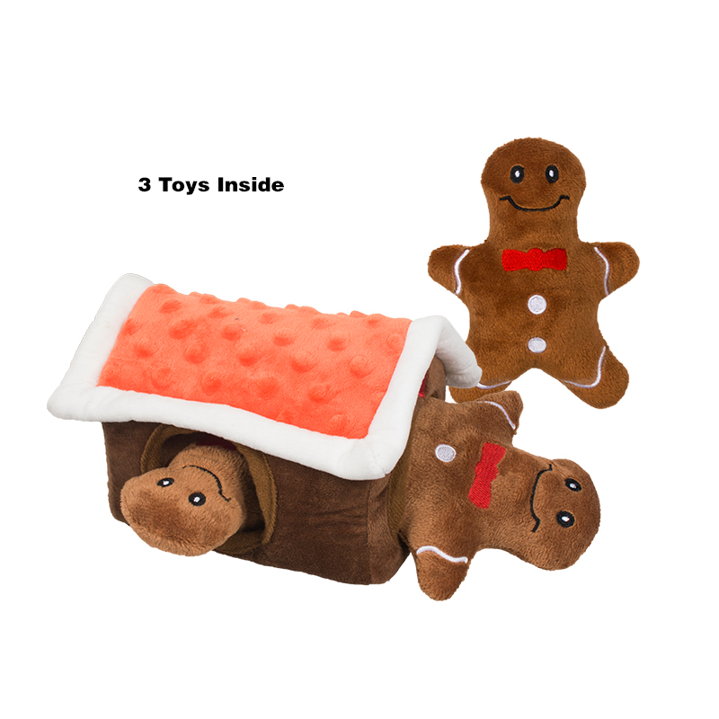Manufacturer wholesale christmas plush dog three toys set