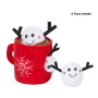 Manufacturer wholesale christmas plush dog three toys set