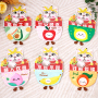 Manufacturer wholesale custom cotton fruit design cat accessories dog bandana collar