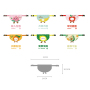 Manufacturer wholesale custom cotton fruit design cat accessories dog bandana collar