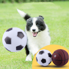 Manufacturer wholesale football basketball design dog vinyl toy