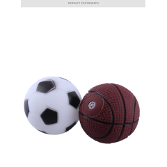 Manufacturer wholesale football basketball design dog vinyl toy