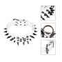 Manufacturer wholesale multi-colors leather dog collar spike design