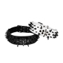 Manufacturer wholesale multi-colors leather dog collar spike design