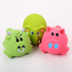 Manufacturer wholesale squeaky dog pig cow elephant latex toys