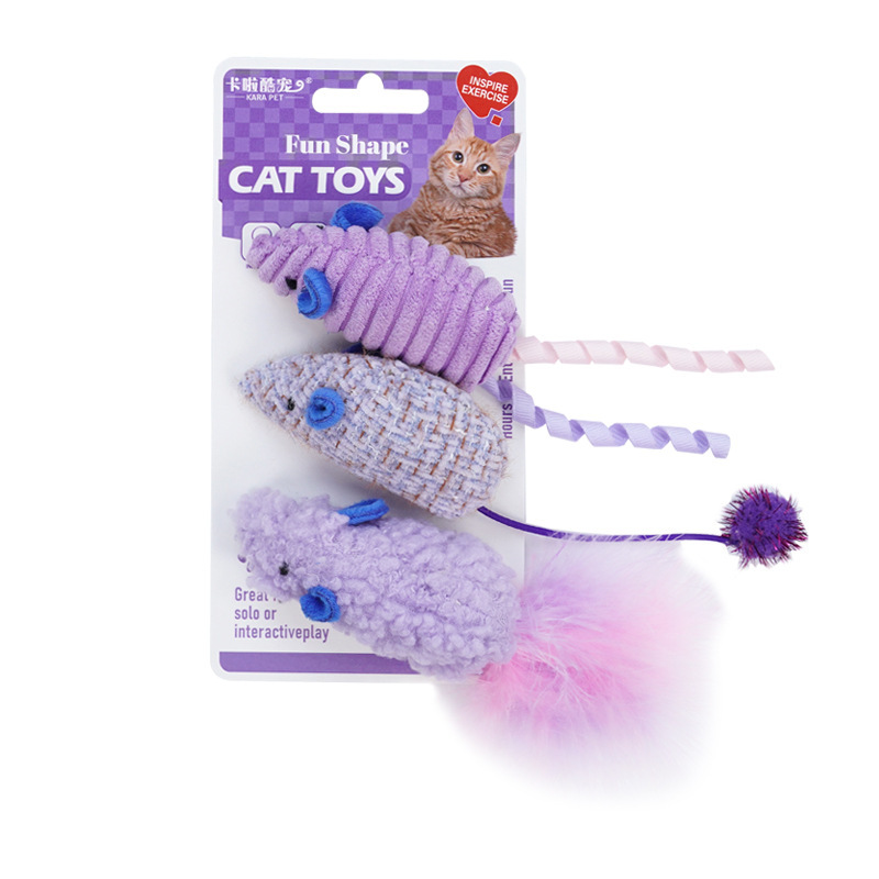 Wholesale Cute Plush Catnip Cat Toys Set