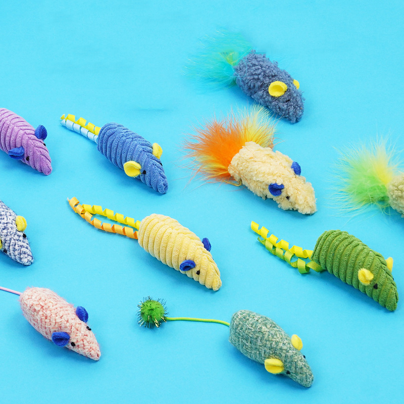 Wholesale Cute Plush Catnip Cat Toys Set