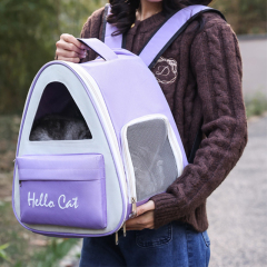 Manufacturer wholesale portable outdoor breathable triangle backpack cat carrier bag