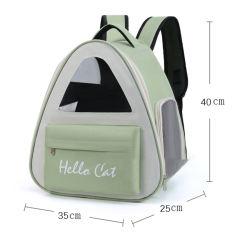Manufacturer wholesale portable outdoor breathable triangle backpack cat carrier bag